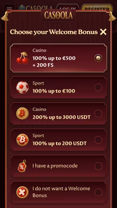 Casoola Bonus